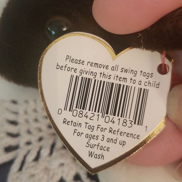 Vintage 1997 Ty Beanie Baby BRUNO the Terrier Dog - Picture 5 of 8